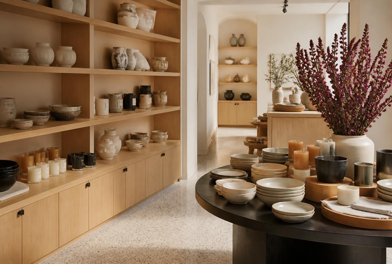 Retail Boutique website design example — Hollow & Pine Home Goods